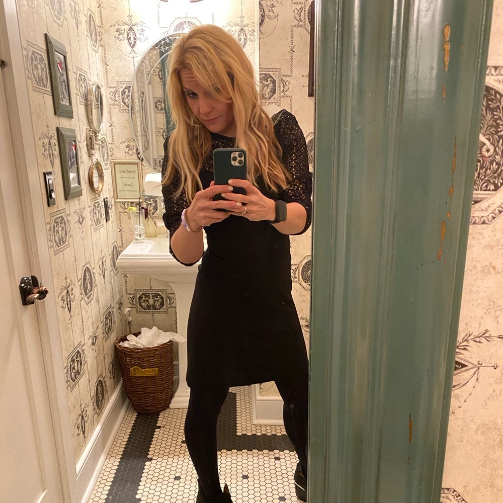 Sandro Black Dress